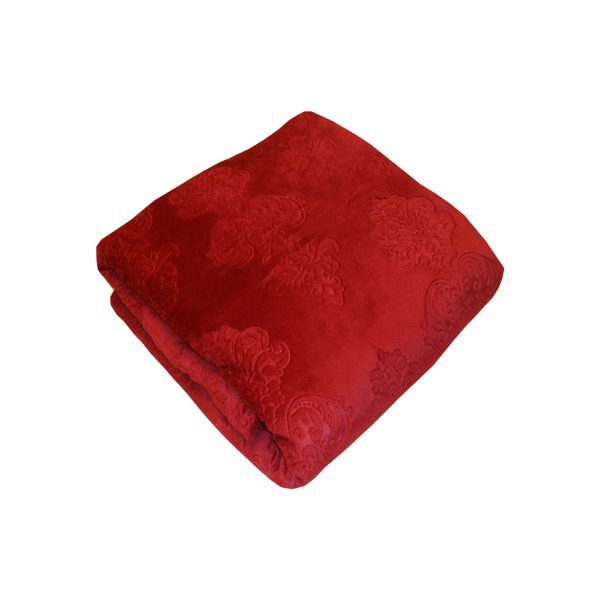 دفاية سرير لون أحمر